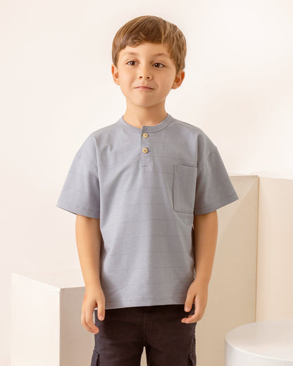Remera Rafa Rayas Azul