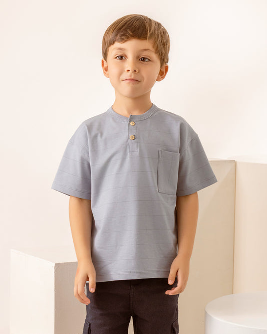 Remera Rafa Rayas Azul