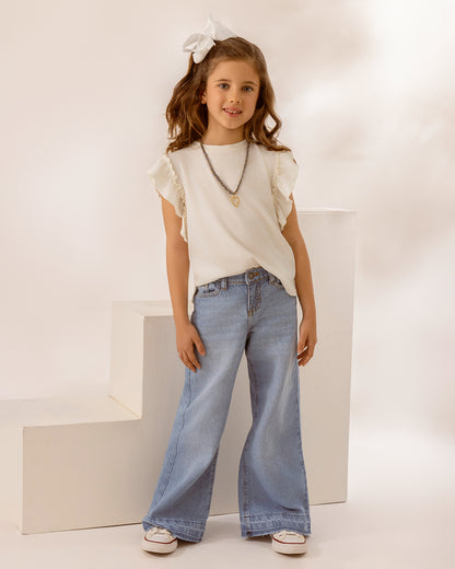 Jeans Campana Celeste