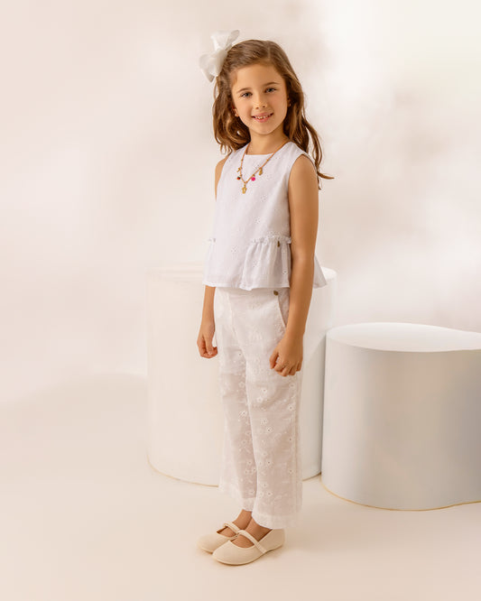 Blusa Ruti Broderie Natural