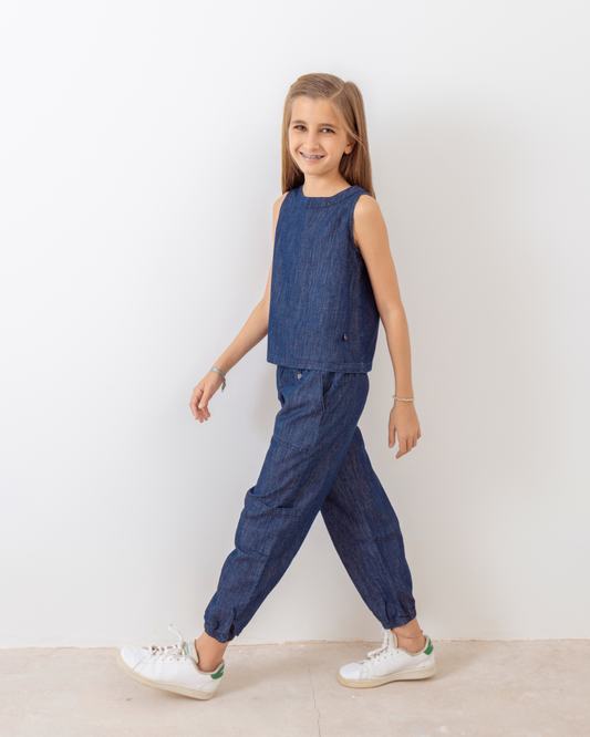 Babucha Pao Azul Denim