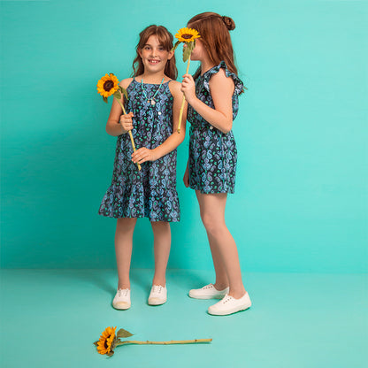 Solera Nicole estampada azul