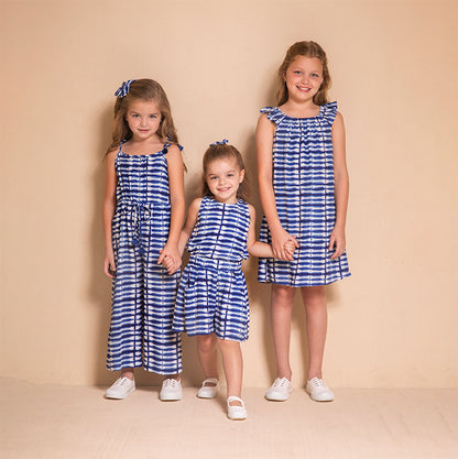 Vestido Daniela batik azul