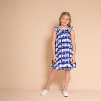 Vestido Daniela batik azul