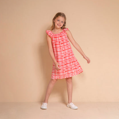 Vestido Daniela batik rosa