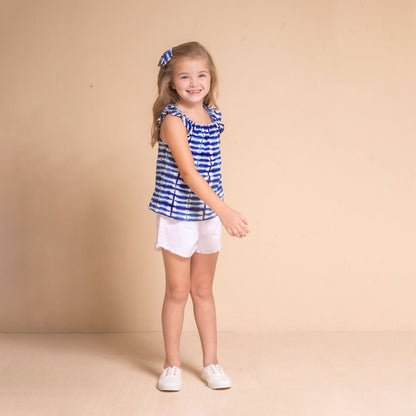 Blusa Daniela batik azul