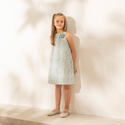 Vestido Emma Anarruga Rayas Aqua