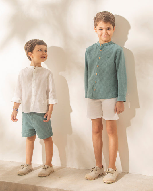 Camisa Pepe Anarruga Aqua