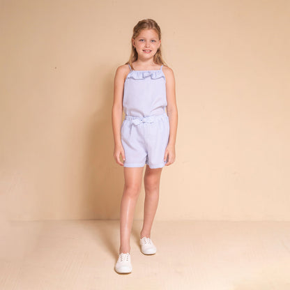 Blusa solera rayas celeste