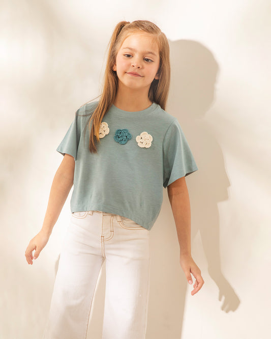 Remera Monica Aqua