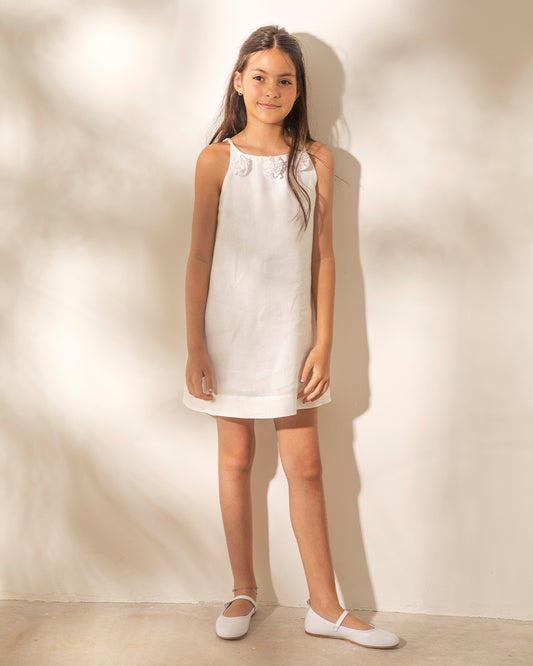 Vestido Emma Lino Blanco