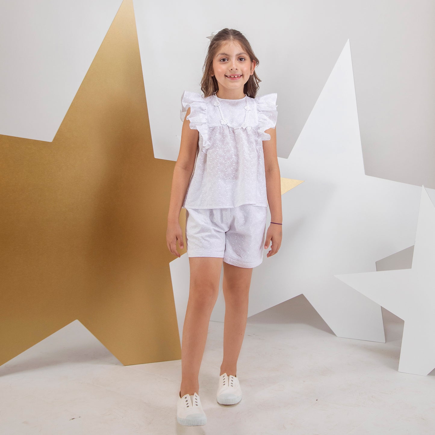 Short Bruna Broderie Blanco