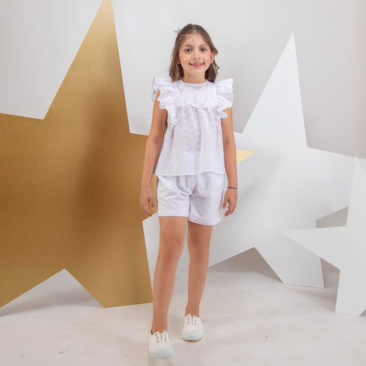 Short Bruna Broderie Blanco