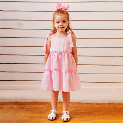 Vestido patricia rayas rosa