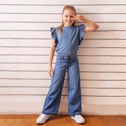 Jeans Campana azul