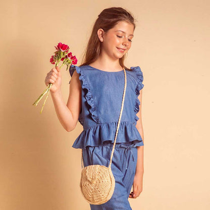 Blusa hilando viscosa denim