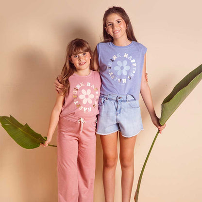Remera Lolita Happy Rosa