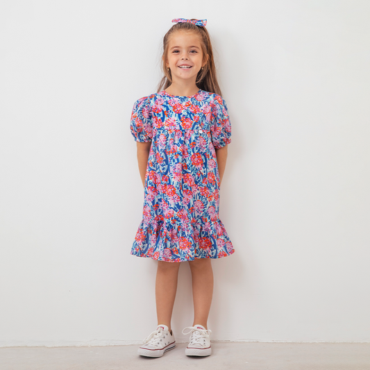 Vestido Marta Dalia Azul