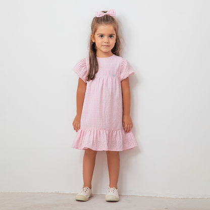 Vestido Marta Vichy Rosa