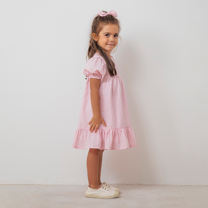 Vestido Marta Vichy Rosa