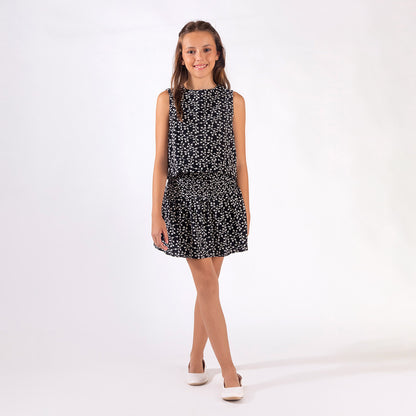 Pollera Bruna Broderie Negro