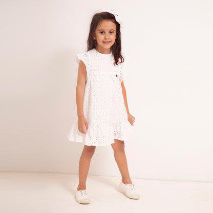 Vestido Marta Broderie natural