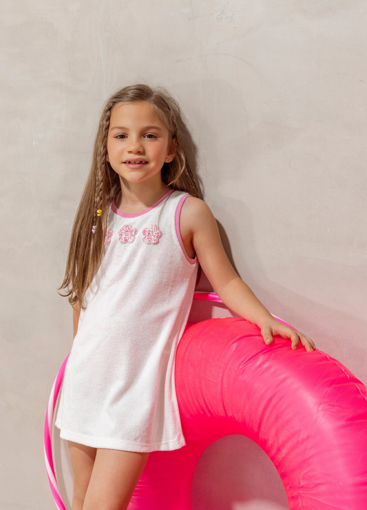 Vestido Towell Rib Rosa