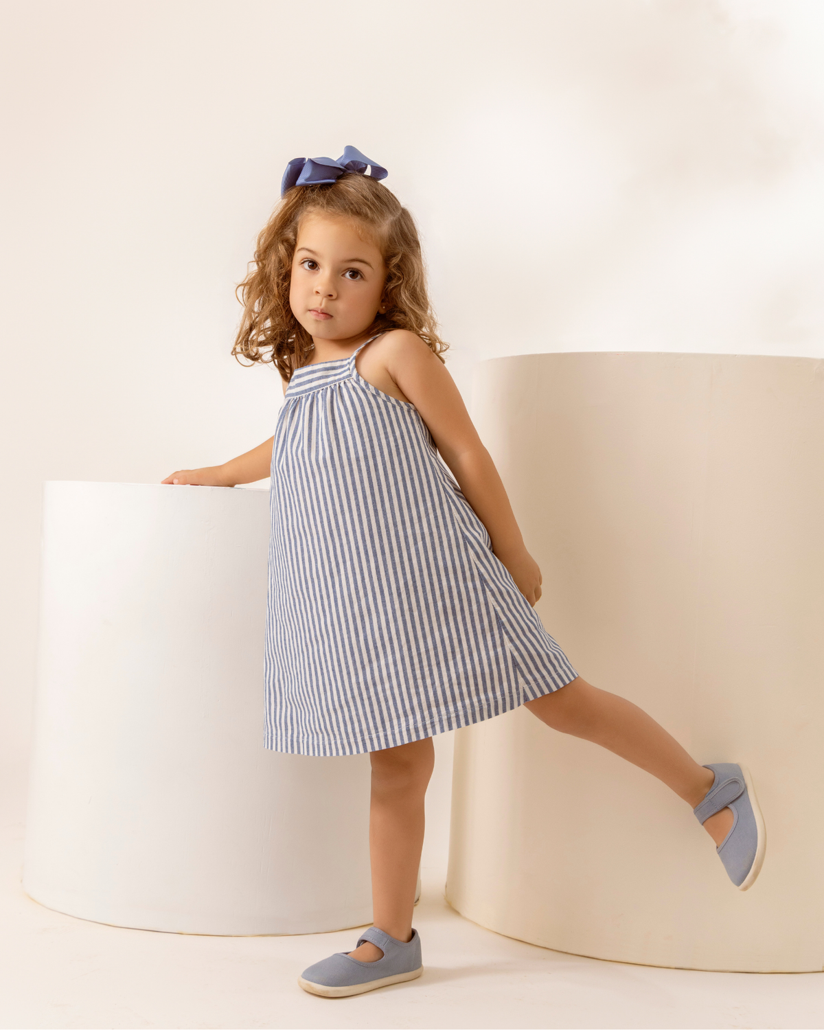 Vestido Tate Denim Rayas Azul