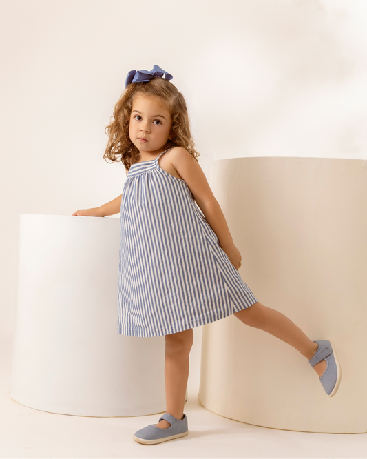 Vestido Tate Denim Rayas Azul