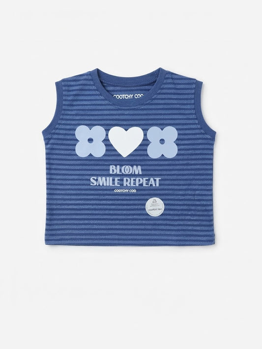 Remera Loli Bloom Rayas Azul