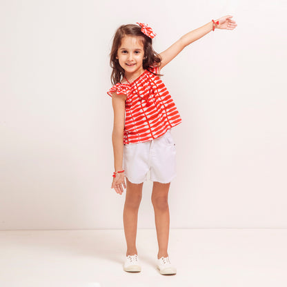 Blusa Daniela batik roja