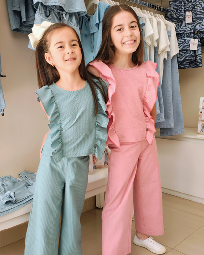 Pantalón Pau Anarruga Aqua