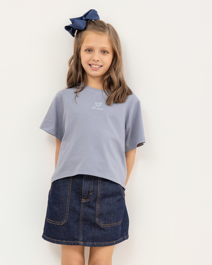 Remera Monica Azul Amor