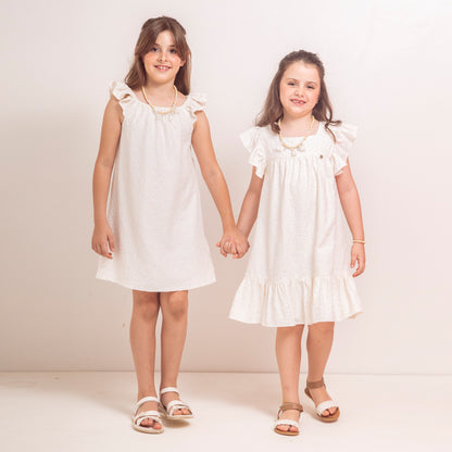 Vestido Canesu Broderie natural