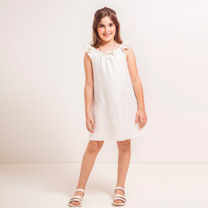 Vestido Daniela broderie natural