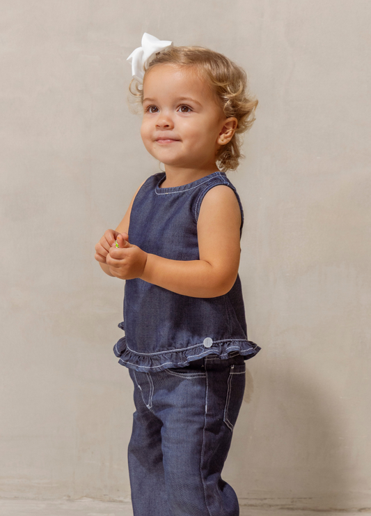Blusa Lili Denim Azul