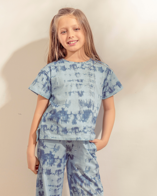 Remera Londres Batik Azul