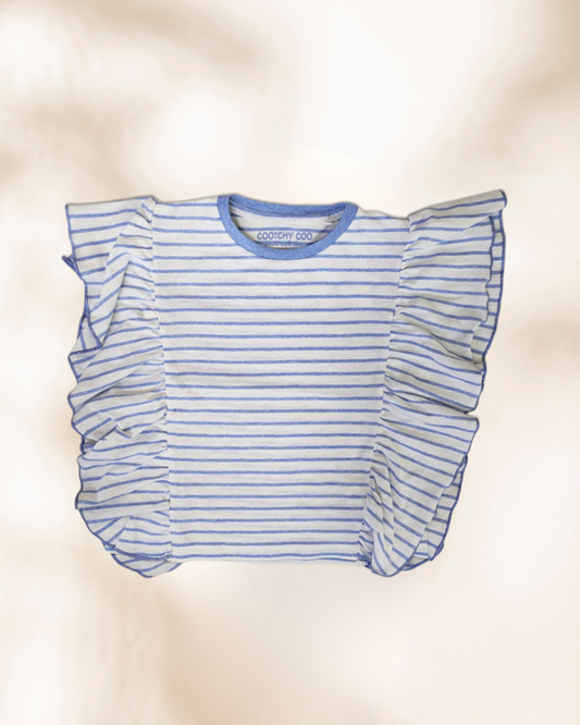 Remera Euge Rayas Azul