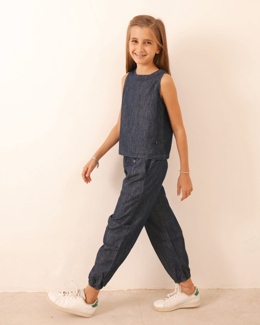 Babucha Pao Azul Denim