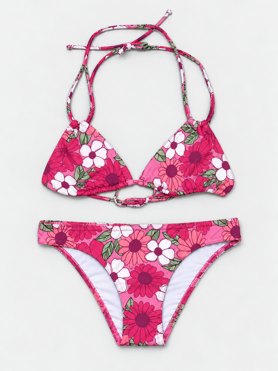 Bikini Primavera Margaritas Fucsia