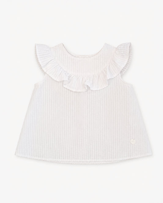 Blusa Pati Anarruga Blanca