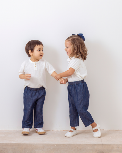 Pantalon Bebe Corazon Denim