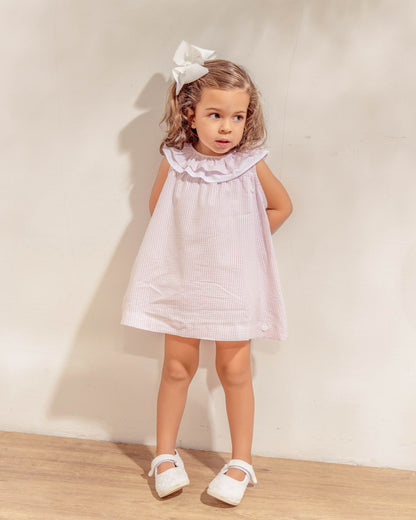 Vestido Victoria Vichy Rosa