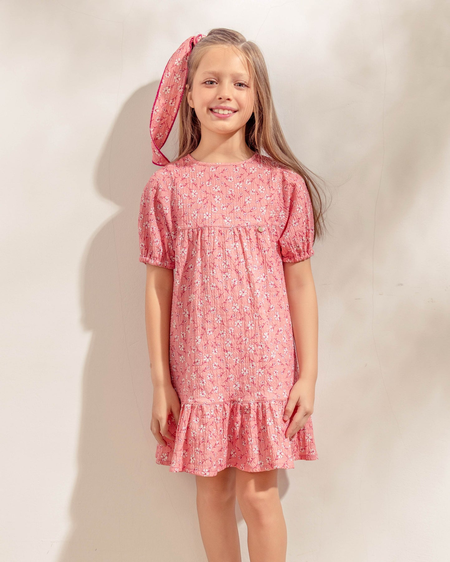 Vestido Marta Flores Rosa