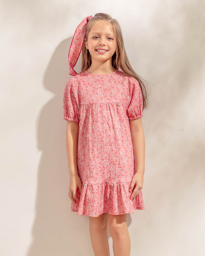 Vestido Marta Flores Rosa