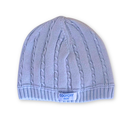 Gorro Trenza Finita Celeste