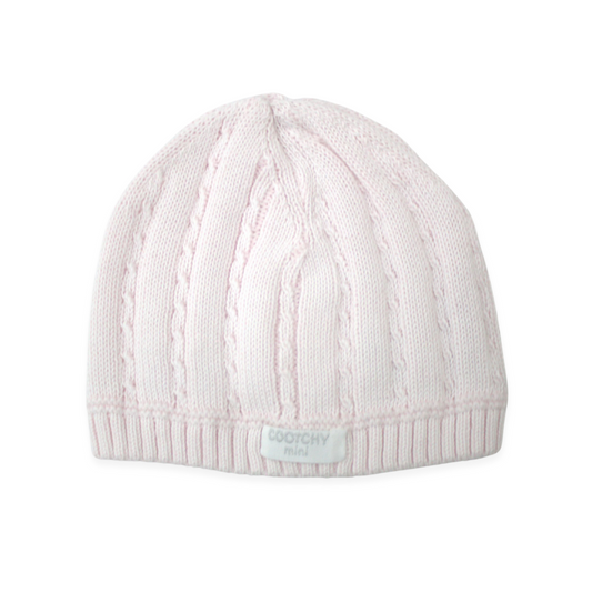 Gorro Trenza Finita Rosa