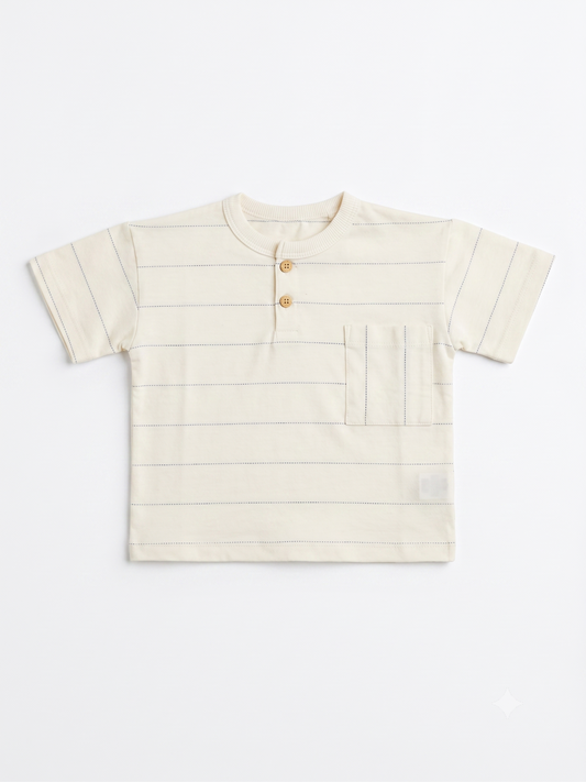 Remera Rafa Rayas Natural