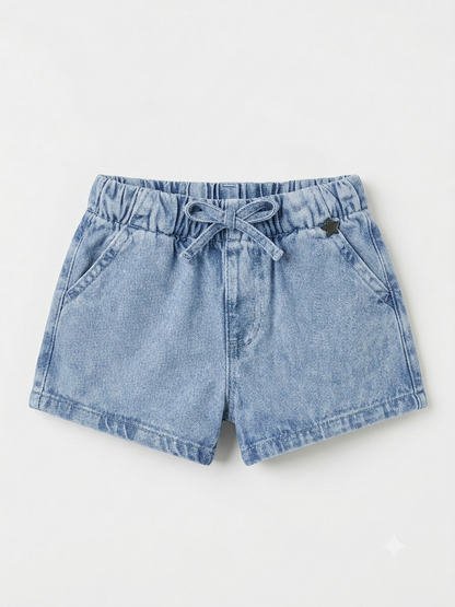 Short Nina Denim Celeste