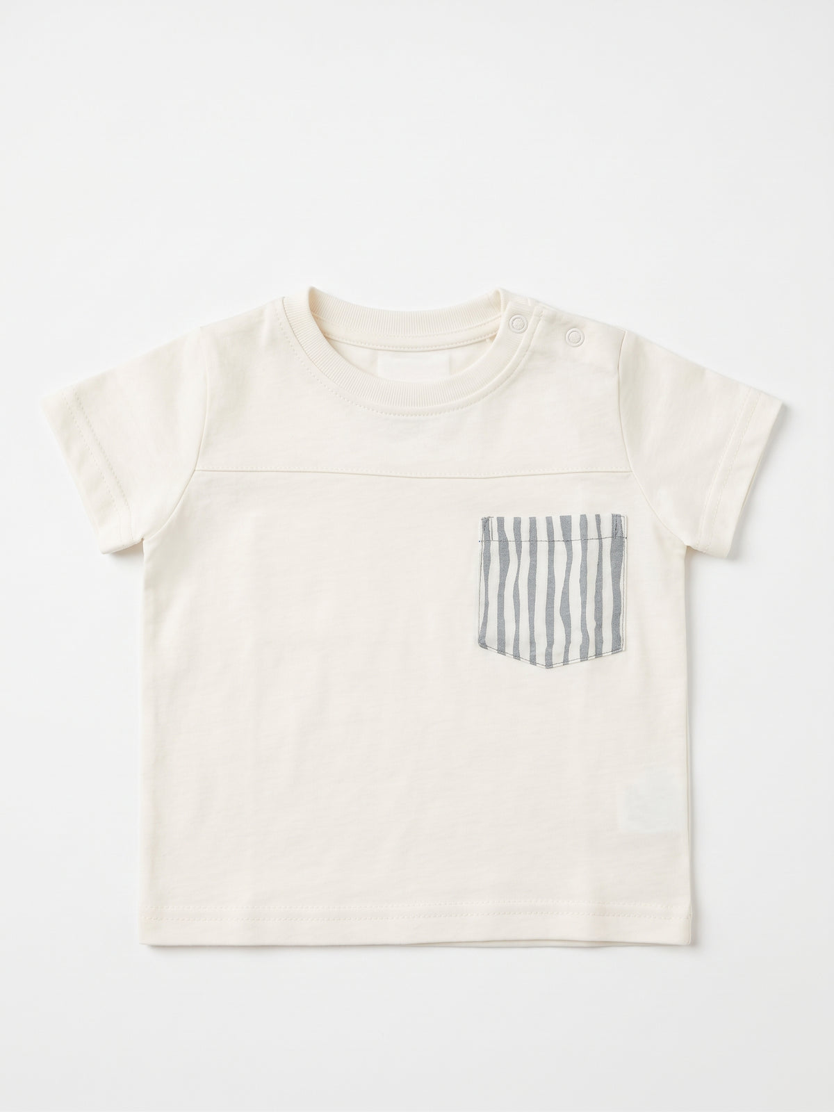 Remera Bebe Bolsillo Rayas Aqua